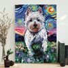 Portrait Canvas - Westie Night - Dog Canvas - Canvas Print - Dog Canvas Print - Dog Wall Art Canvas - Furlidays.jpg