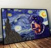 Rottweiler Poster &amp Matte Canvas - Dog Wall Art Prints - Painting On Canvas.jpg