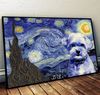 Shorkie Poster &amp Matte Canvas - Dog Wall Art Prints - Painting On Canvas.jpg
