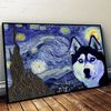 Siberian Husky Poster &amp Matte Canvas - Dog Wall Art Prints - Canvas Wall Art Decor.jpg