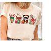 Christmas Coffee Shirt, Cute Disney Christmas, Peppermint Iced Latte Snowmen, Disneyland Matching Christmas Family Group.jpg