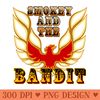 Smokey and the Bandit Humor - Digital PNG Artwork - High Resolution And Print Ready Designs