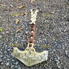 Handmade God of War Ragnarok Jotnar Edition Thor 16 Mjolnir Metal Hammer & Wood (2).jpg