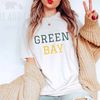 Green Bay Football Vintage T-shirt, Retro Green Bay Shirt, Green Bay Gift, Oversized Green Bay Tailgate Shirt, Wisconsin.jpg