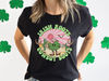 Funny St Patricks Day Cowgirl Shirt, Western St Pattys Day Country Shirt Women, Cowboy Saint Patrick's Day Party Outfit, Irish Roots T-Shirt.jpg
