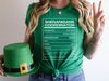 Shenanigans Coordinator Shirt, Funny St. Patricks Day Teacher Group Shirts, Matching St Pattys Day Nutrition Fact Shirts, Gift for Dietitian.jpg