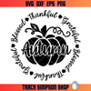 Autumn Pumpkin Svg, Thanksgiving Svg, Grateful Svg, Blessed.jpg