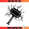 Thor Hammer with Lightning Bolt Svg, Thor Hammer Svg, Thor.jpg