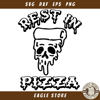 Rest in Pizza Svg, Funny Halloween Skull Pizza Svg, Skull.jpg