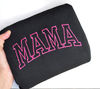Embroidered MAMA Neon Puff Pink Sweatshirt Hot pink Mom Mama Sweatshirt Mothers Day Gift Cool Mom First Mothers Day Gift Mom Life Shirt.jpg