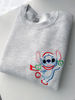 Christmas Stitch Embroidered Sweatshirt  Disney Stitch Embroidered Shirt  Disney Embroidered Crewneck.jpg
