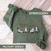 Embroidered Funny Christmas Cat Sweatshirt, Cat Lover Gift, Cute Cat Sweater, Christmas Ghost Cat Sweatshirt, Embroidered Holiday Sweatshirt.jpg
