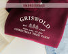 Embroidered Griswold Christmas Sweatshirt, Christmas Gift Crewneck Pullover, Christmas Tree Farm Sweater, Merry Christmas, Xmas Present.jpg