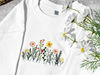 embroidered sweatshirt,embroidered sweatshirt vintage,embroidered crewneck sweatshirt,Wildflowers,Fine Line,gift for her.jpg