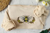 Floral  Bee Embroidered Crewneck,Bumblebee,Autumn Sweatshirt,Boho,embroidered sweatshirt vintage,Gifts for her.jpg