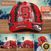 NCAA NC State Wolfpack Baseball Cap Flag Flower Custom Name Cap.jpg