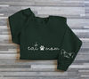 Cat Mom Embroidered Sweatshirt, Custom Mama Shirt With Pet Names, Cat Mom On Chest, Paw On Chest, Cat Ears on Sleeve, Mother's Day Gift.jpg