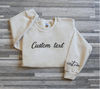 Personalized Embroidered Hoodies , Custom Text Letters Hoodies, CUSTOM TEXT  Customized Embroidery Gift for her 1.jpg