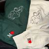 Custom Embroidered Portrait Sweatshirt From Your Photo, Picture Sweatshirt, Matching Couple Hoodie, Anniversary Gift for Boyfriend.jpg