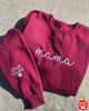 Custom Mama Embroidered Sweatshirts with Kid Name on Sleeve, Best Mom Embroidered Sweater, Embroidered Shirts , Momma Shirts, Gift for Mom.jpg