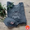 Mama Embroidered Sweatshirt, Custom Cat Mom Embroidered Sweatshirt with Kids Names On Sleeve, Gift for Her, Gifts for Mom, Cozy Lounge Wear.jpg