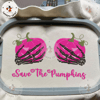 Save The Pumpkins Embroidery Machine Design, Pink Ribbon Embroidery Machine Design, Halloween Spooky Embroidery Design 1.jpg