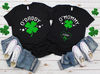 Pregnancy Reveal Shirt, Couple St Patrick's Day Shirt, Mom Dad Matching Outfit, St Paddy Baby Shower, Expecting Parents, Shamrock Sweatshirt.jpg