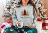 Merry Christmas Sweatshirt, Leopard Print Buffalo Plaid Sweatshirt, Christmas Tree Sweater, Christmas Gift, Ladies Merry Christmas, Xmas Tee.jpg