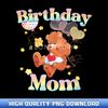 Care Bears Birthday Mom Tenderheart Bear Retro Mother's Day - Curated Sublimation PNG Bundle - Design with Unparalleled Boldness