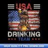 Funny Bear Drink USA Drinking Team American Flag 4th of July - Designer Series Sublimation Downloads