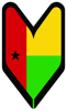 Guinea-Bissau Driver Badge Sticker Self Adhesive Vinyl wakaba leaf soshinoya GNB GW - C1890.png