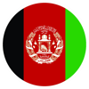 Round Afghanistan Flag Sticker Self Adhesive Vinyl AFG AF - C1283.png
