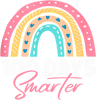 Teacher Job 100 Days Smarter Teacher Student 100th Day Of School Rainbow 118.png