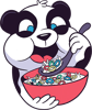 Pandas Eating Cereal Cute Anime.png