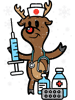 Nursing Christmas Nurse Reindeer Funny Xmas Nursing Scrub Top Women.png