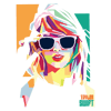 1410231003 Vintage Taylor Swift Wears Glasses Svg Graphic Design File 1410231003png.png