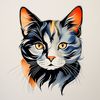 cat-with-think-black-outline-watercolor-illustration-fine-line-one-line--tattoo-design-simple-166863714.png