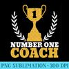 Number One Coach Baseball Basketball Cheer Head Trainer - PNG Download - Trendsetting And Modern Collections