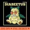 Diabeetus Very Lazy - PNG Download Icon - Eco Friendly And Sustainable Digital Products