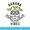 Despicable Me Minions Banana Vibes Meditation Minion Sketch - Download High Resolution PNG - Unlock Vibrant Sublimation Designs