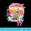 SpongeBob SquarePants Patrick Summer 99 Airbrush - PNG Picture Download - Instant Access To Downloadable Files