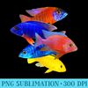 African Cichlids Peacock Cichlid Breeders Keepers Aquarium - Sublimation artwork PNG download - Stunning Sublimation Graphics