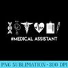 Stethoscope Heartbeat Syringe Cute Medical Assistant - Download PNG Graphic - Lifetime Access To Purchased Files