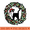 Tuxedo Cat Christmas Santa Hat Cats - Trendy PNG Designs - Perfect for Creative Projects