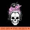 Skull s for Women Messy Bun Hair Bandana Matching Group - Transparent PNG download - Boost Your Success with this Inspirational PNG Download