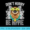 Sloth Relaxed Hippie Colorful Slow it Down WT Pajamas PJs - PNG Download - Revolutionize Your Designs