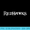 Go REDHAWKS Football Baseball Basketball Cheer Teams Fan - PNG Clipart Download - Vibrant and Eye-Catching Typography