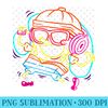 Mademark x SpongeBob SquarePants - SpongeBob Hip Hop Line art Music Headset with Glasses Cool - Digital PNG Downloads - Unique And Exclusive Designs