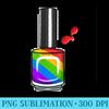 Nail Bottle Polish Rainbow Nail Boss Hustler Technique Salon - Sublimation PNG Designs - Perfect for Sublimation Art