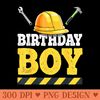 Birthday Construction Birthday Party Hat - Digital PNG Artwork - Unlock Vibrant Sublimation Designs